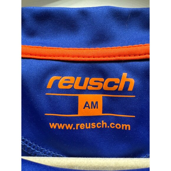 Reusch Mens MMS Cool Padded Goalkeeper Jersey Blue/Orange Long Sleeve - Picture 3 of 8